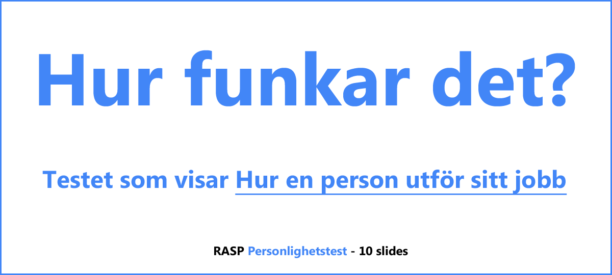 RASP Personlighetstest - Hur fungerar det?