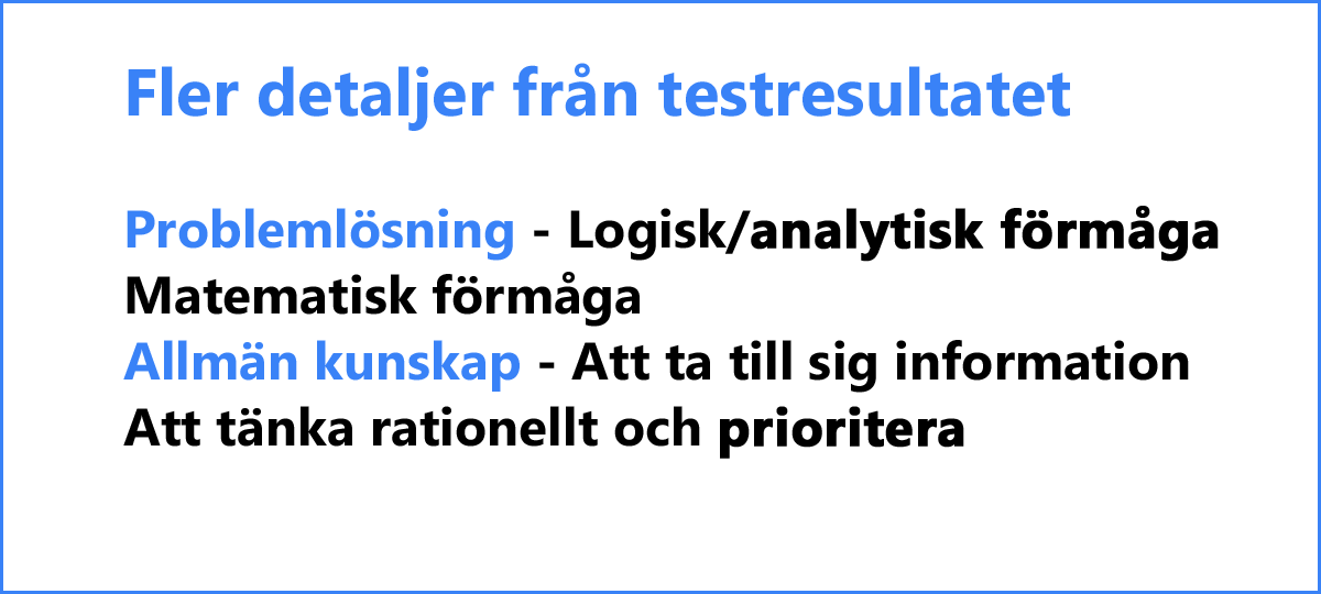 RASP Talent - Profilexempel - Fler detaljer från testresultatet